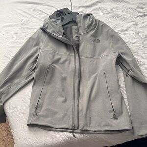 The North Face Light Gray Softshell Jacket